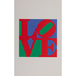 Robert Indiana (1928-2018) The Philadelphia Love with large and small layout study (three works), 1975