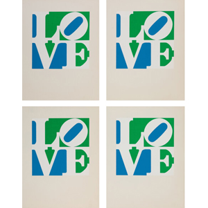 Robert Indiana (1928-2018) Tri LOVE proofs (seven works)