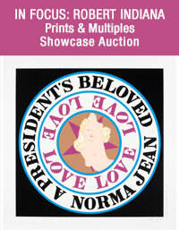 October 13 In Focus: Robert Indiana Prints & Multiples Showcase Auction