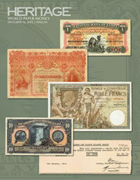 October 16 World Paper Money Signature?? Auction