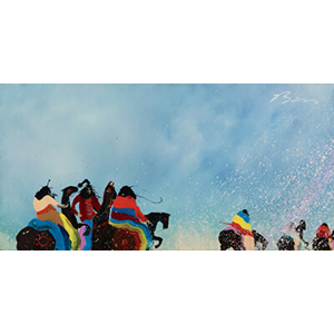 Earl Biss (American, 1947-1998) It Looks Like Snow, 1980