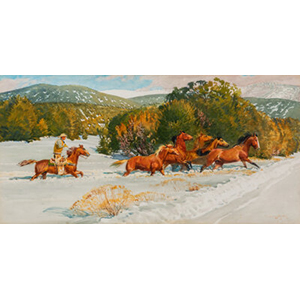 Robert E. Lougheed (American, 1910-1982) Sangre de Christo Winter, 1976