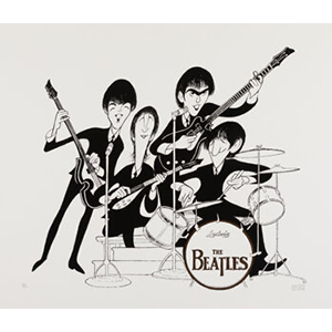 Al Hirschfeld (American, 1903-2003) The Beatles Debut on the Ed Sullivan Show