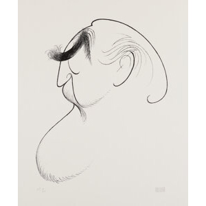 Al Hirschfeld (American, 1903-2003) Self-Portrait at 86