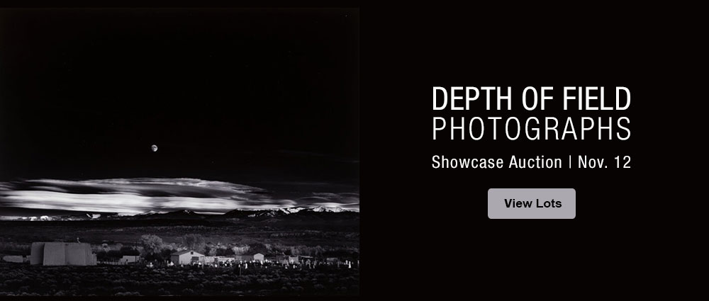 November 12 Depth of Field: Photographs Showcase Auction