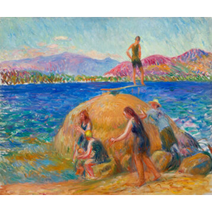 William James Glackens (American, 1870-1938) Bathers at the Lake, Conway, New Hampshire, circa 1920