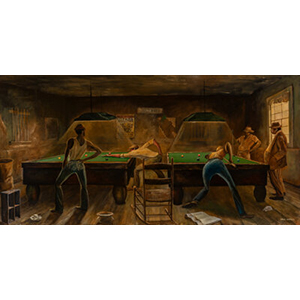 Ernie Barnes (American, 1938-2009) Easy Shot, 1971