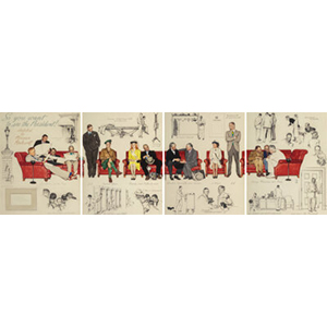 Norman Rockwell (American, 1894-1978) So You Want to See the President!, The Saturday Evening Post interior