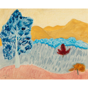 Sally Michel Avery (American, 1902-2003) Blue Tree, 1963