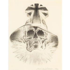 Chaz Bojorquez (b. 1949) Los Avenues Skull, 1986
