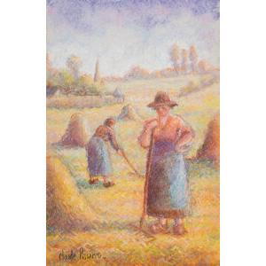 Hughes Claude Pissarro (French, b. 1935) Fenaison