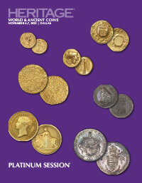 November 6 - 7 World & Ancient Coins Platinum Session and Signature?? Auction