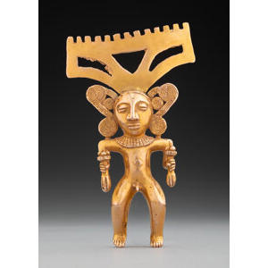 A Large and Superb International Style Gold Figure