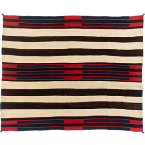 A Classic Navajo Man's Wearing Blanket