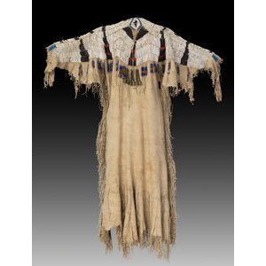 A Plateau Pony Beaded Hide Dress