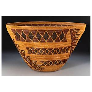 A Yokuts Polychrome Basket
