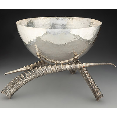 A Stephen O'Meara Silver Horn Bowl