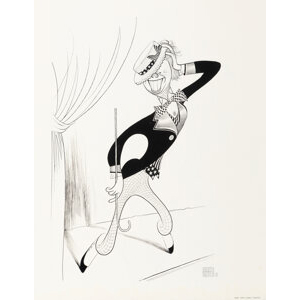 Al Hirschfeld (American, 1903-2003) Music Man, Jimmy Carter, The New York Times original cartoon, March 13, 1977