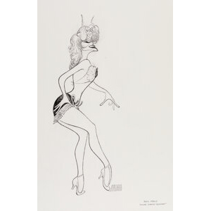 Al Hirschfeld (American, 1903-2003) Faith Prince (Jerome Robbins), The New York Times original cartoon, October 13, 198