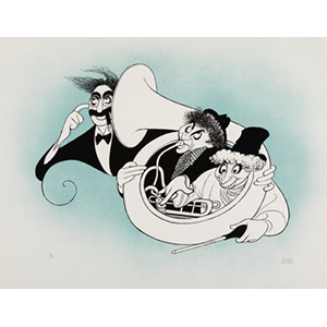 Al Hirschfeld (American, 1903-2003) Comedians Suite (seven works)