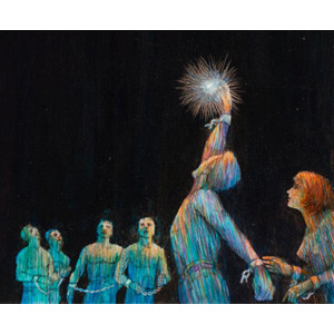 Richard M. Powers (American, 1921-1996) Anthem paperback cover, 1961