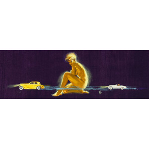 Barye Phillips (American, 1924-1969) Goldfinger, James Bond paperback cover, 1963