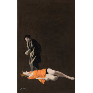 James Avati (American, 1912-2005) My Gun Is Quick paperback cover, 1960