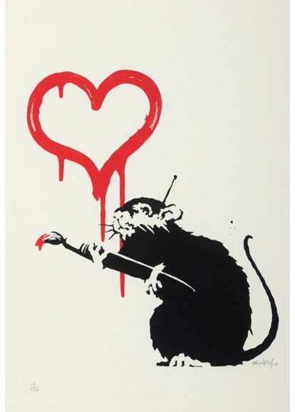 Banksy (b. 1974) Love Rat, 2004