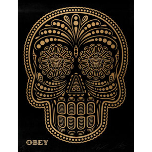Shepard Fairey X Ernesto Yerena Power & Glory Day of the Dead Skull HPM, 2018