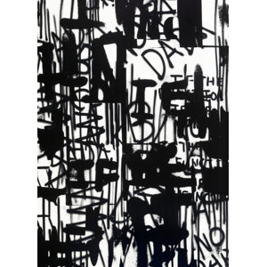 Adam Pendleton (b. 1984) OK DADA OK BLACK DADA OK, 2017