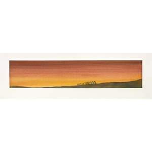 Ed Ruscha (b. 1937) Hollywood Sunset, 1983