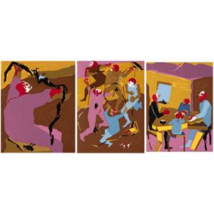 Jacob Lawrence (1917-2000) Hiroshima (eight works, complete book), 1986