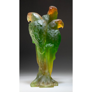 Lalique Tourbillons Vase with Original Fitted Box, post-1945