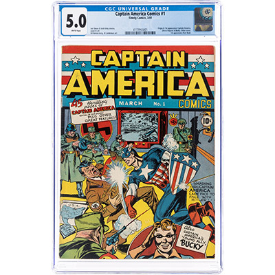 Captain America Comics No. 1 (Timely, 1941) CGC VG/FN 5.0