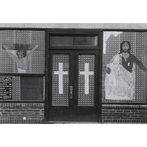 Todd Webb (American, 1905-2000) Church in Store, Third Avenue, New York City, 1945