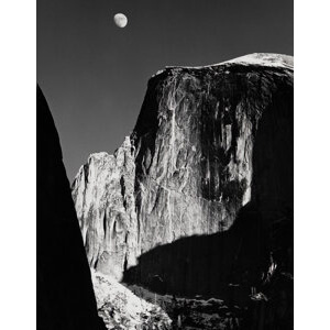 Ansel Adams (American, 1902-1984) Moon and Half Dome, Yosemite National Park, California, 1960