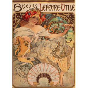 Alphonse Mucha Biscuits Lefevre-Utile, 1896