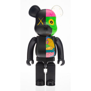 KAWS X BE@RBRICK Dissected Companion 1000% (Black), 2008
