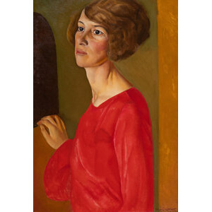 Boris Grigoriev (Russian, 1886-1939) Portrait of Gladys Roosevelt Dick, circa 1922