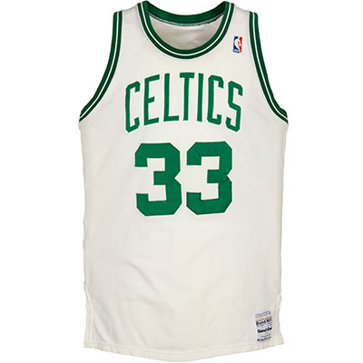 1986-87 Larry Bird Game-Worn Boston Celtics Jersey, MEARS A10 