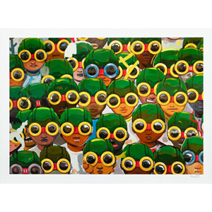 Hebru Brantley (b. 1981) Suspects, 2018