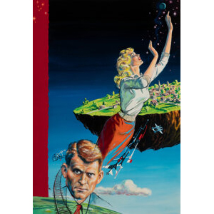 Edmund 'Emsh' Emshwiller (American, 1925-1990) And then the Town Took Off, Infinity Science Fiction digest magazine cover