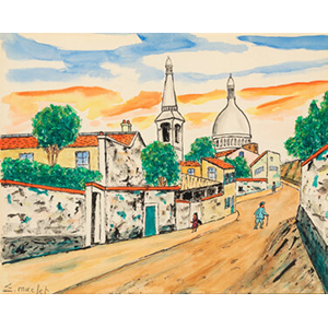 Elisée Maclet (French, 1881-1962) Montmartre Le Sacre Couer