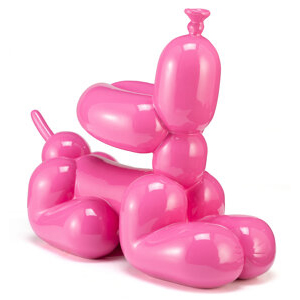 Whatshisname (b. 1982) Howling Balloon Dog (Pink 50), 2019
