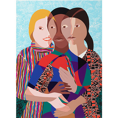 Elizabeth Catlett Three Women in America, 1990