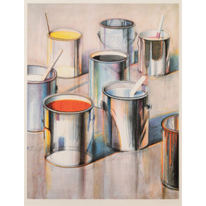 Wayne Thiebaud (1920-2021) Paint Cans, 1990