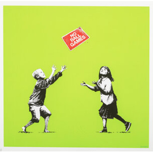 Banksy (b. 1974) No Ball Games (Green), 2009