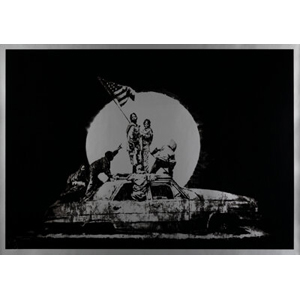 Banksy (b. 1974) Flag (Silver), 2006