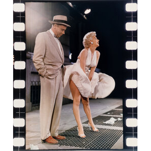 Sam Shaw (American, 1912-1999) Marilyn Monroe and Tom Ewell on the Set of The Seven Year Itch, 1954