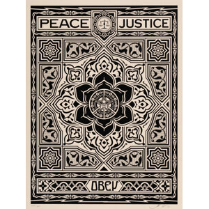 Shepard Fairey (b. 1970) Obey Peace & Justice Ornament (Black), 2012